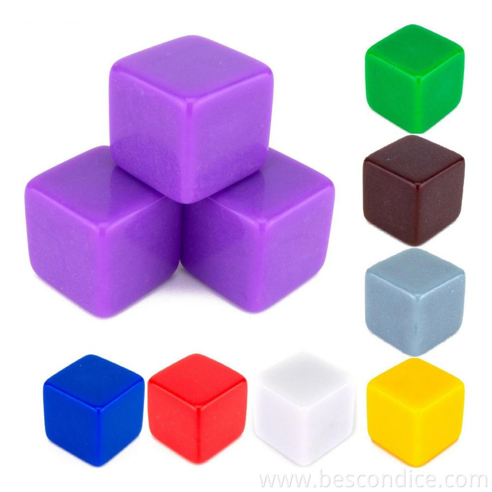 Square 16mm Plain Dice Custom Engravable Square 16mm Plain Dice Custom Engravable